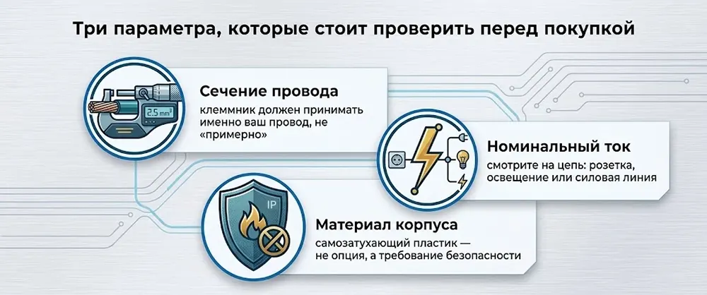 Три параметра на которые обратить внимание
