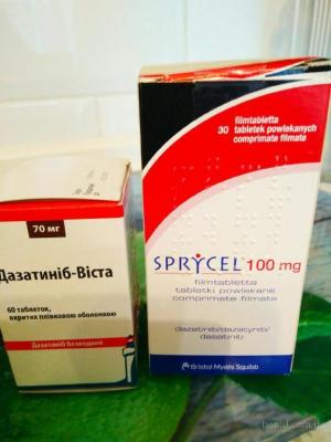 po C 100  (Sprycel, Dazatinib), aa-ia 50 , 70   